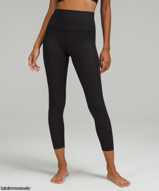 Lululemon Damen DELULU010 | Lululemon Deutschland Segment Emboss Black Align High-rise Hose 25